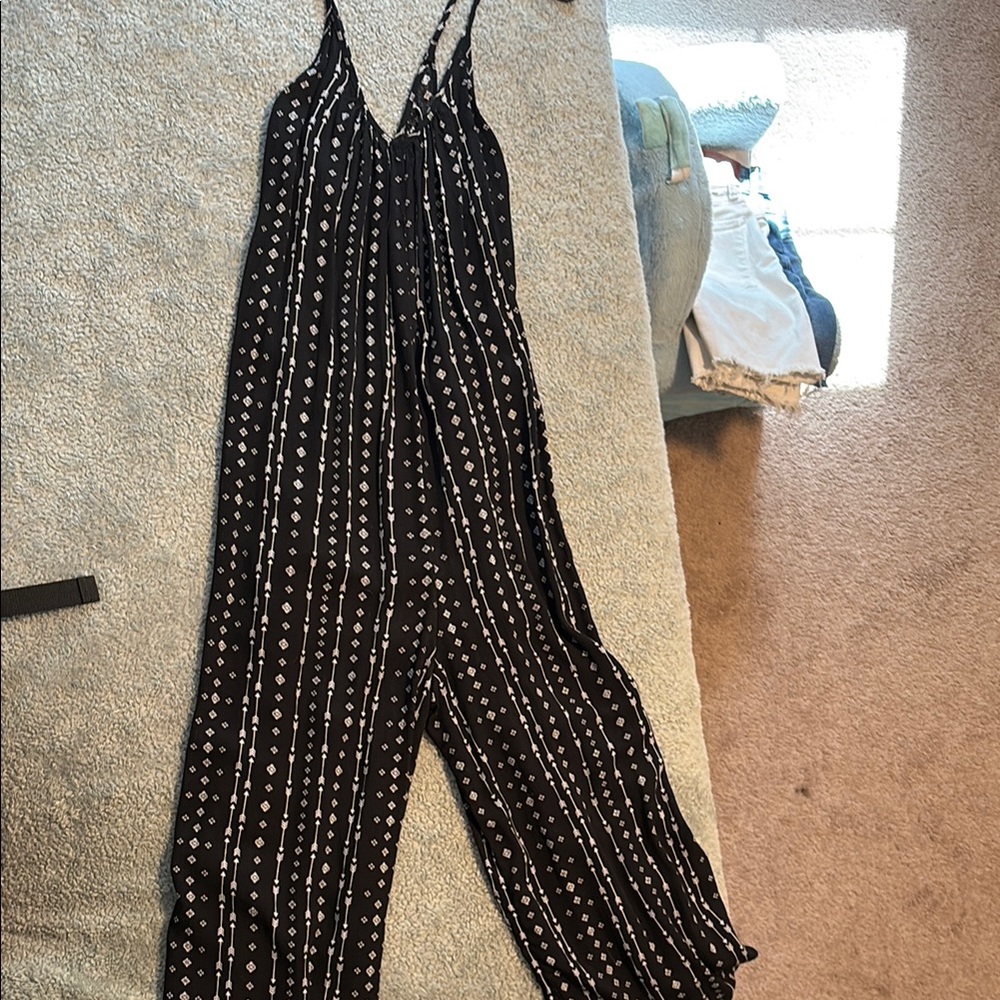 Stylish Black and White Jumpsuit